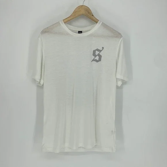 SHEIN 'marvelous' graphic print white tee shirt size LRG men's